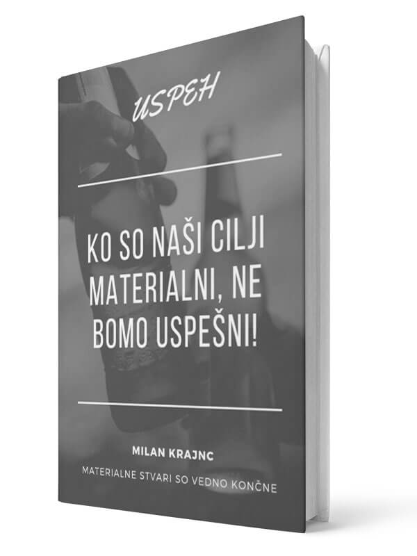 Ko so naši cilji materialni, ne bomo uspešni. Milan Krajnc. E-knjiga.